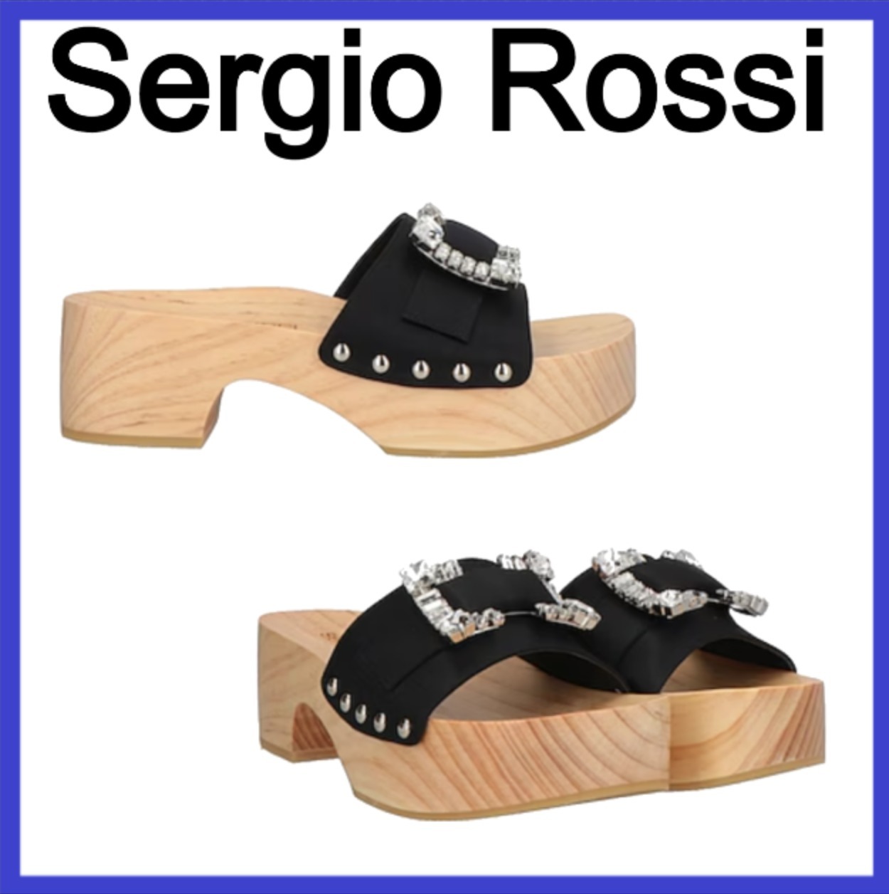 関税/送料込み＊ Sergio Rossi◆ビジューサンダル
