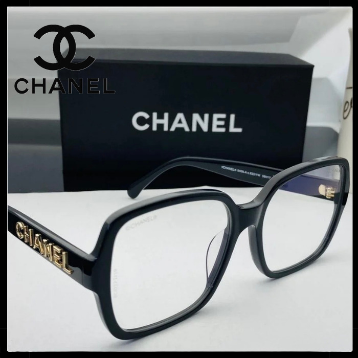 【ロゴが可愛い☆】CHANELスクエア ブルーライト アイウェア