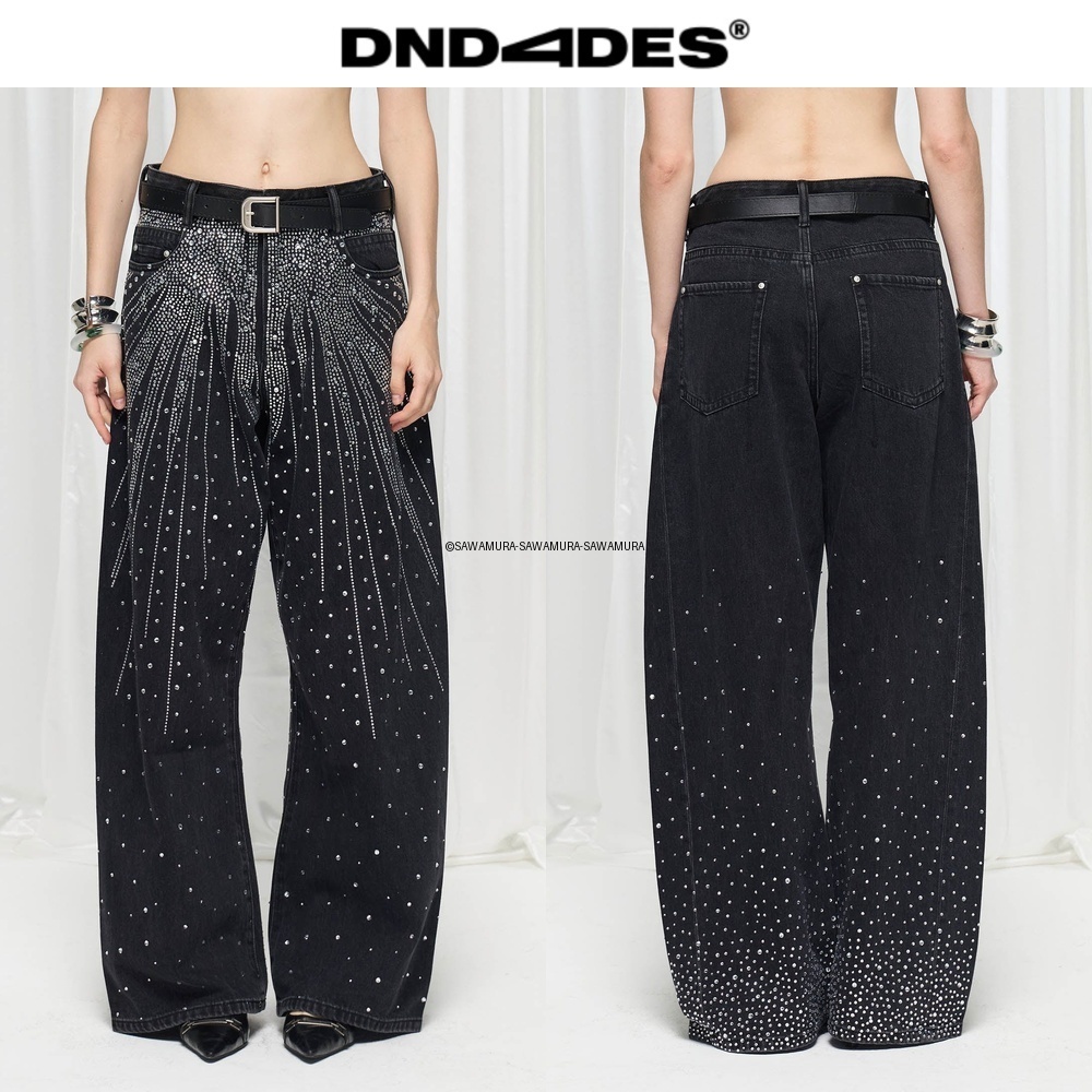 関送込 Faychui Radiant Diamond Wide-Leg Jeans