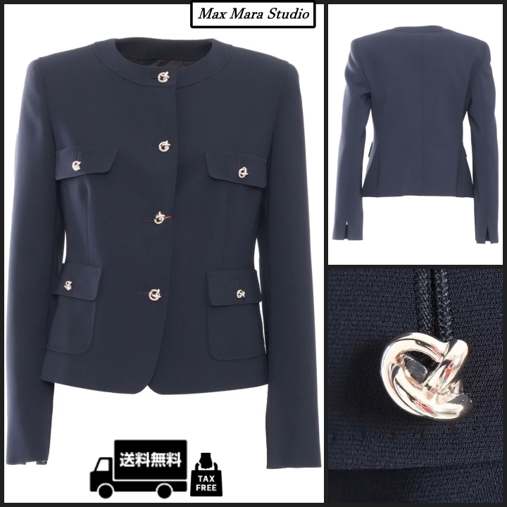 Max Mara Studio [ヤーナ] トリアセテート キャディ ジャケット