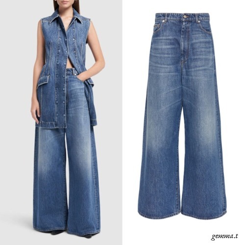 SPORTMAX ANGRI ローライズオーバーサイズ デニム パンツ