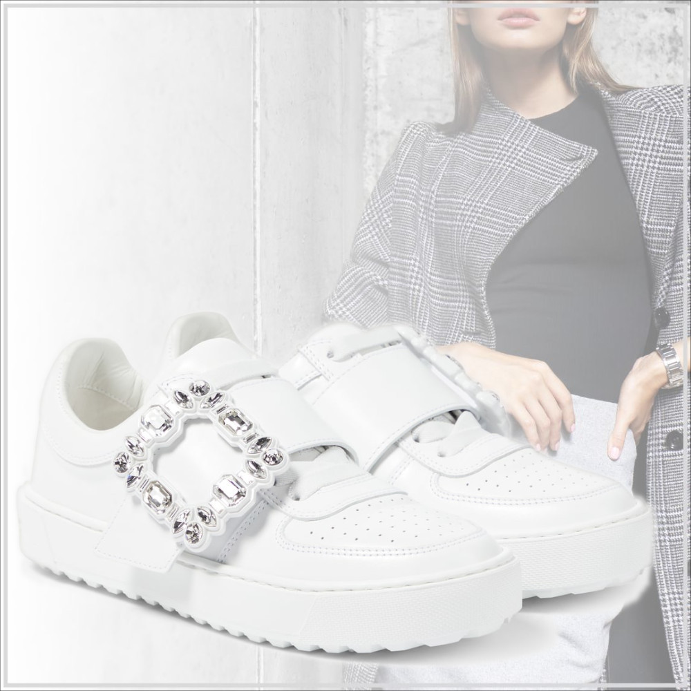 洗練【Roger Vivier】ベリー ヴィヴィエ レザー スニーカー