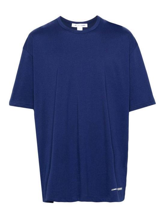 Tシャツ・カットソー COMME DES GARCONS Men T Shirts FMT021S24NAVY Dark Blue