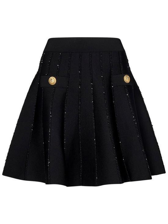 ミニスカート BALMAIN Women Mini Skirts EF1LB929KI15 0PA Black