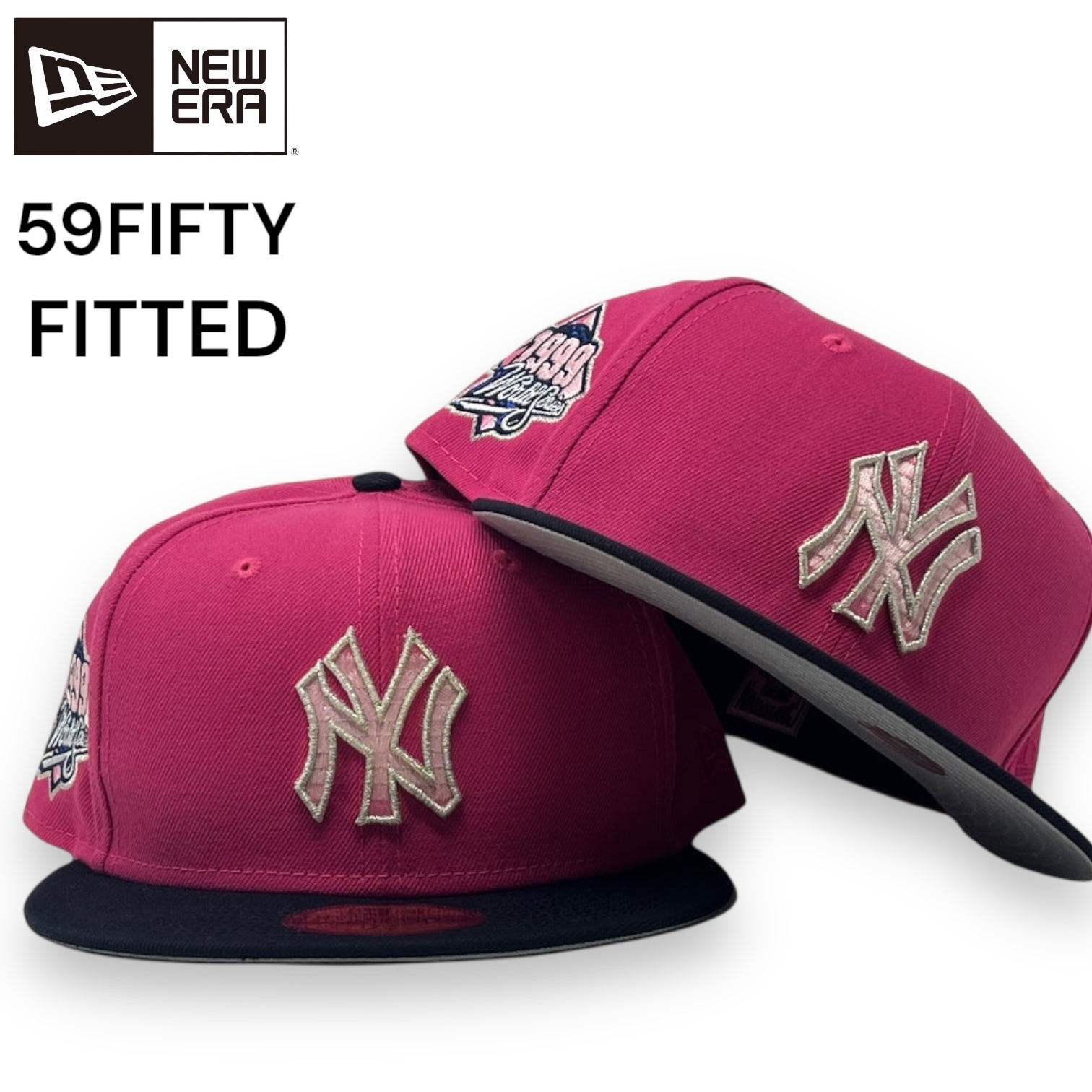 NEW ERA NY ヤンキース 59FIFTY ニューエラ ホットピンク HPNV