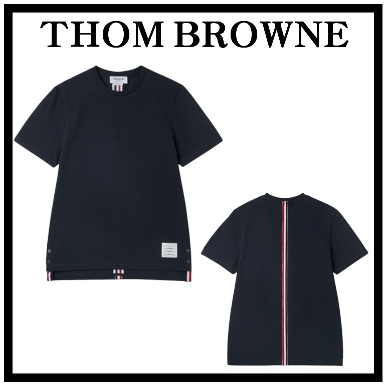 関税込★THOM BROWNE★ストライプ リラックス フィット Tシャツ