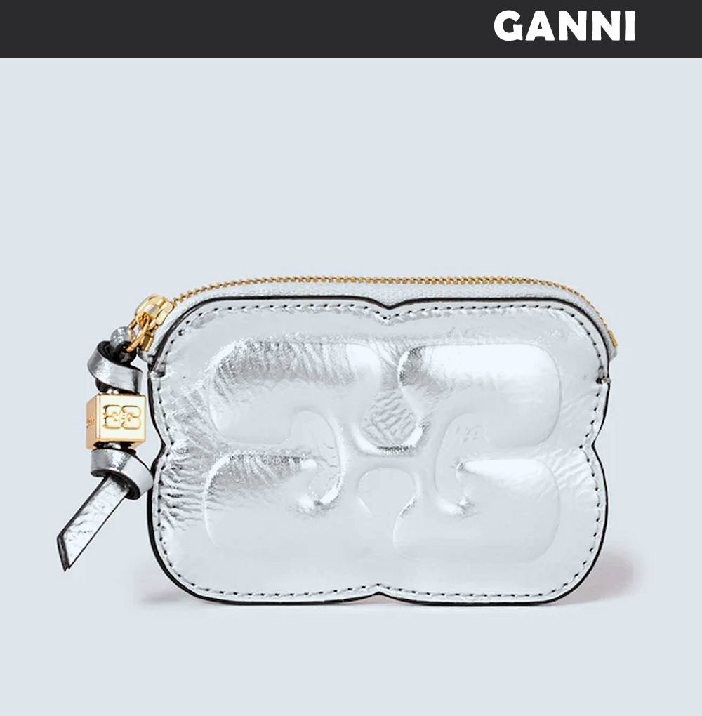 Ganni ◆Butterfly Compact Zipped Wallet 【 残りわずか】