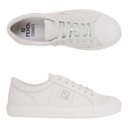 FENDI☆25SS Domino ドミノ レザー ロースニーカー ホワイト Fendi Domino Fabric White | Fendi