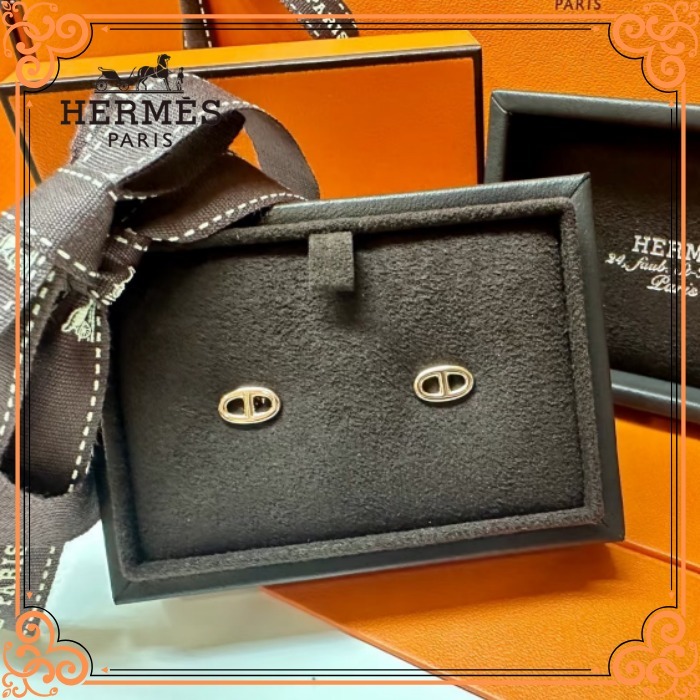 上品な輝き♪【HERMES】ファランドール ピアス