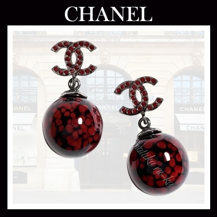 エキゾチックな魅力♡25A【CHANEL】CCロゴ ピアス