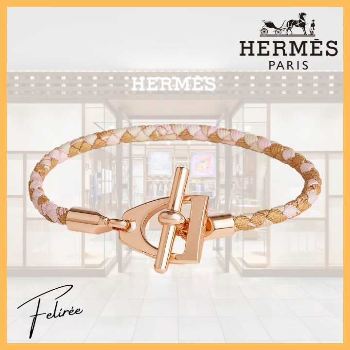 ≪目を惹くデザイン≫HERMES Etrier ブレスレット