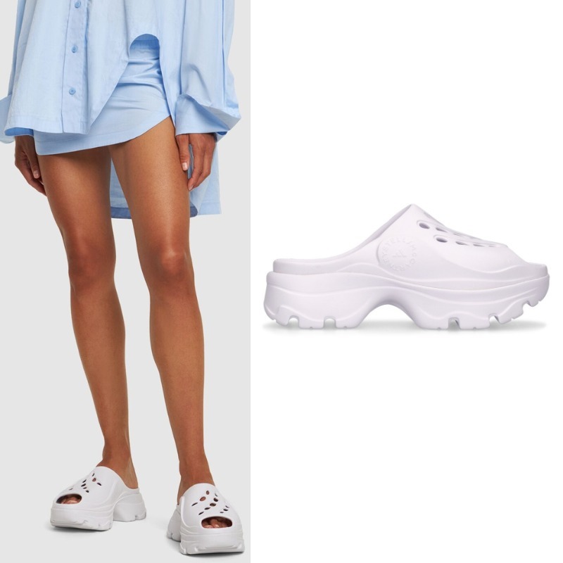 adidas by Stella McCartney クロッグ サンダル ホワイト