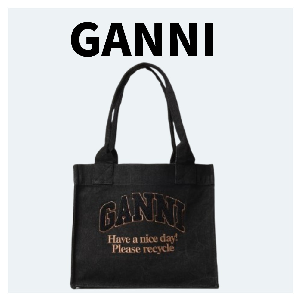 【GANNI】デニムハンドバッグ