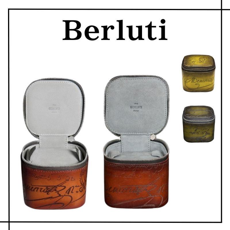 【Berluti】スクリットレザー 1本用ウォッチケース