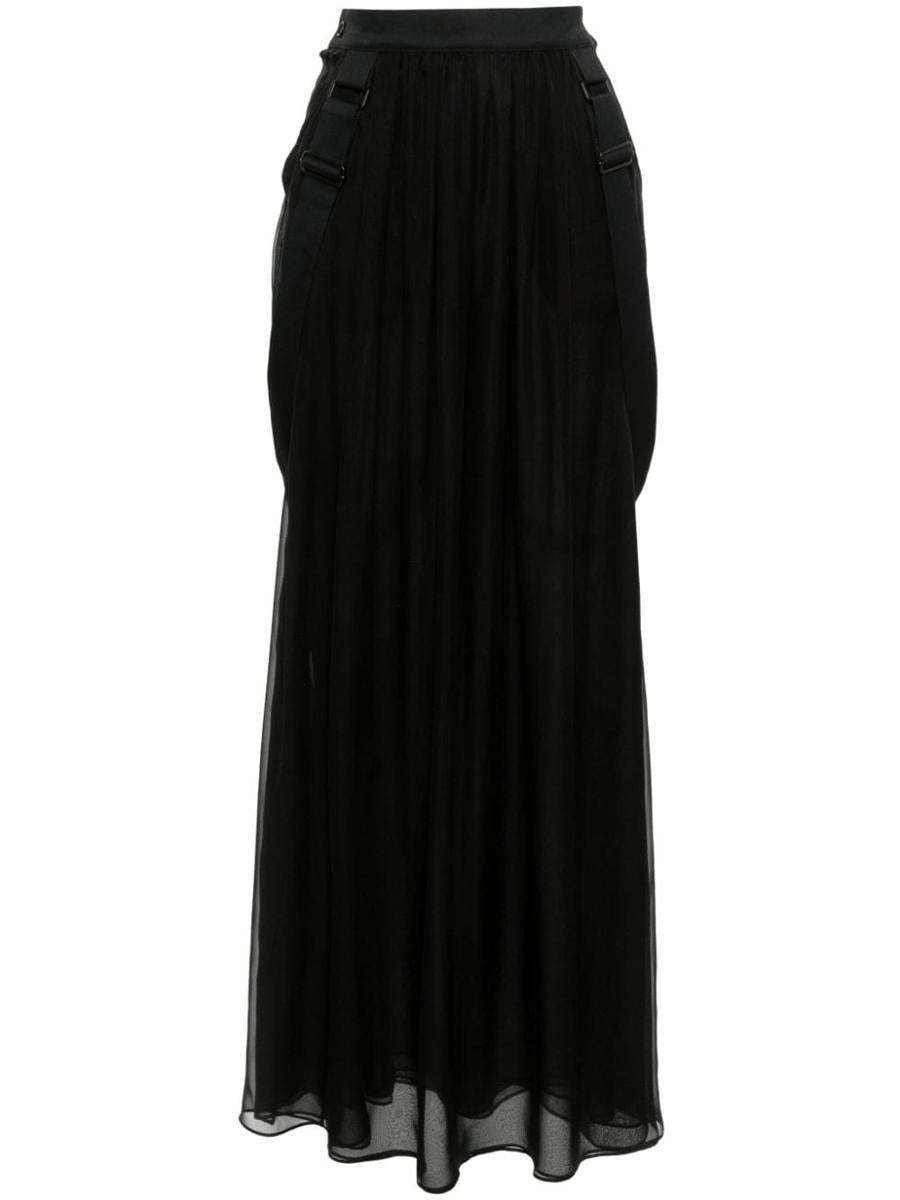 スカート Max Mara Silk Chiffon Long Skirt
