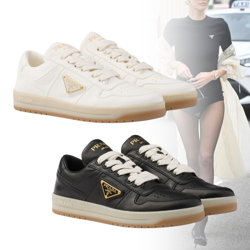 PRADA プラダ スニーカー ダウンタウン ナッパレザー メタルロゴ