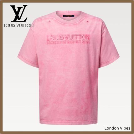 LOUIS VUITTON  ルイビトン　直営店購入　ピンクカットソー　Tシャツ LOUIS VUITTON ルイビトン直営店購入ピンクカットソーTシャツ