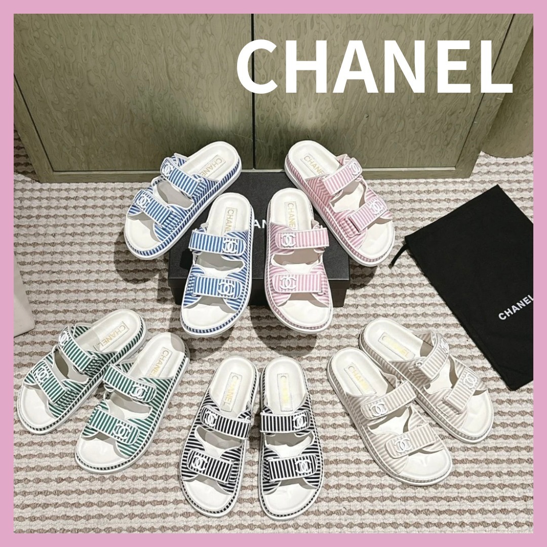 【キュートにカジュアルに】CHANEL サンダル