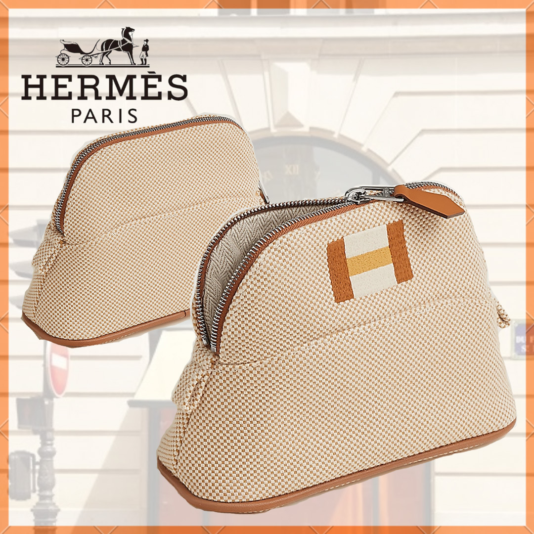 【カジュアルな♪】 HERMES コスメポーチ ミニミニモデル