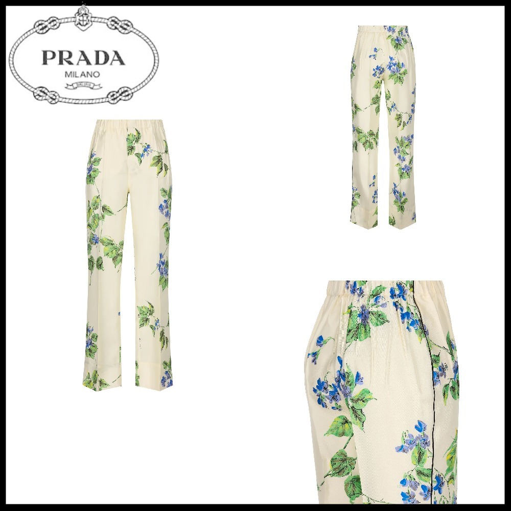 【PRADA】伸縮性ウエストバンド パンツ関税込み SALE