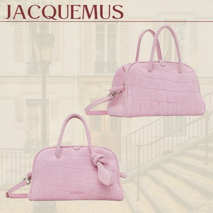 【JACQUEMUS】 ダッフル & ハンドバッグ ライトピンク