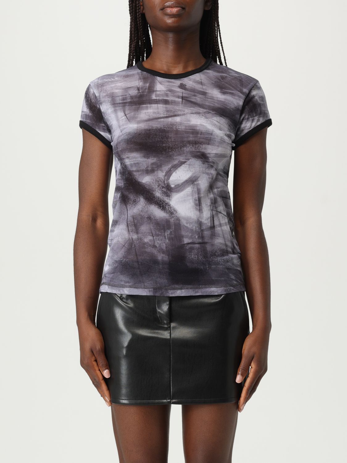 Tシャツ・カットソー HELMUT LANG Woman T-Shirt Grey P02HW507 A0P