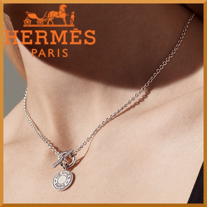 【高級感溢れる】HERMESエクスリブリス アミュレット ネックレス
