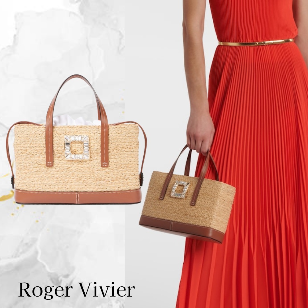 Roger Vivier☆Viv' Skate スモール ラフィア トートバッグ
