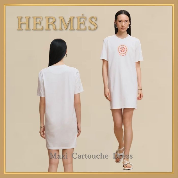 【余白の美学】HERMESマキシカルトゥーシュドレス