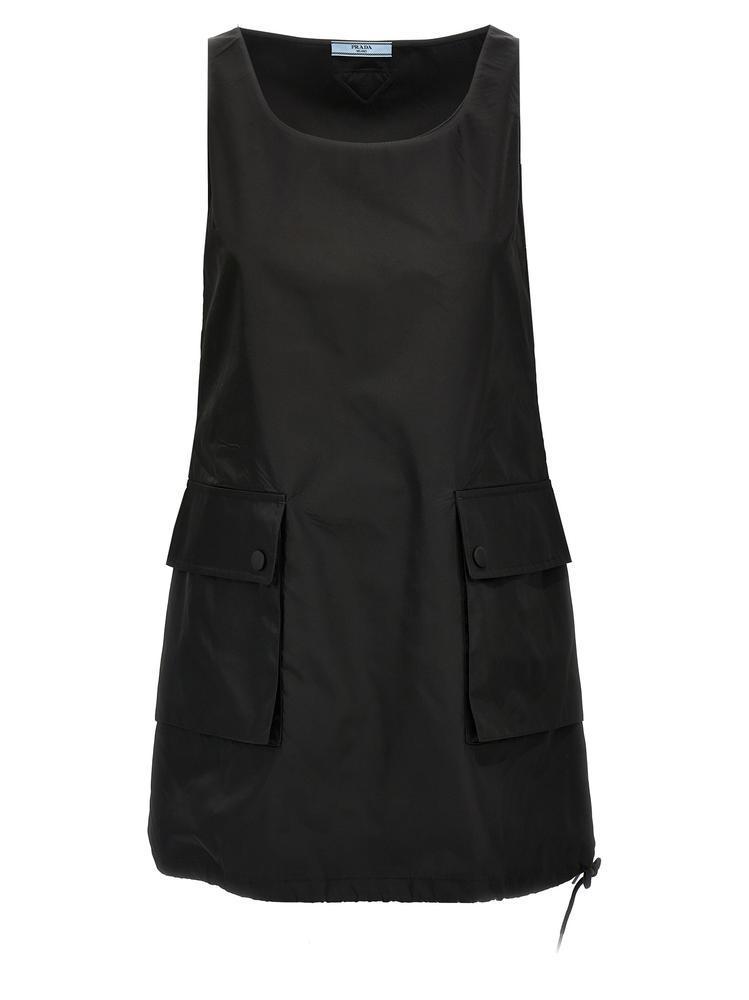 ワンピースその他 PRADA Black Re-Nylon mini dress