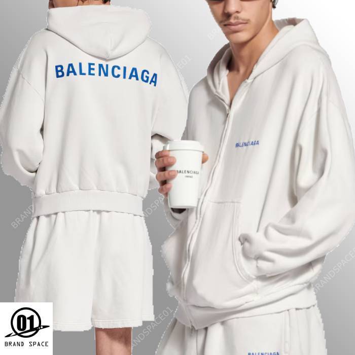 BALENCIAGA バックジップアップ パーカー