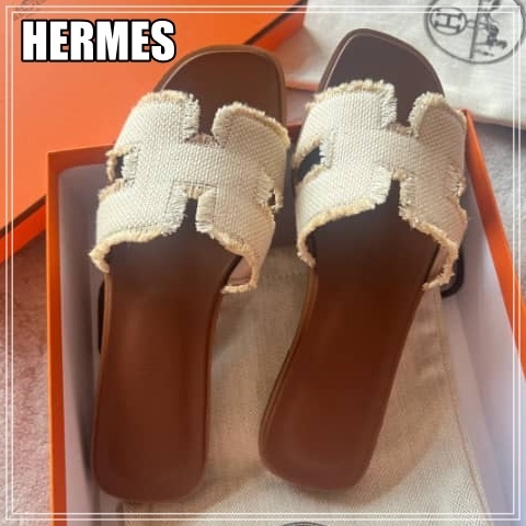 【大人気】HERMES Hカット ヒールサンダル オアシス