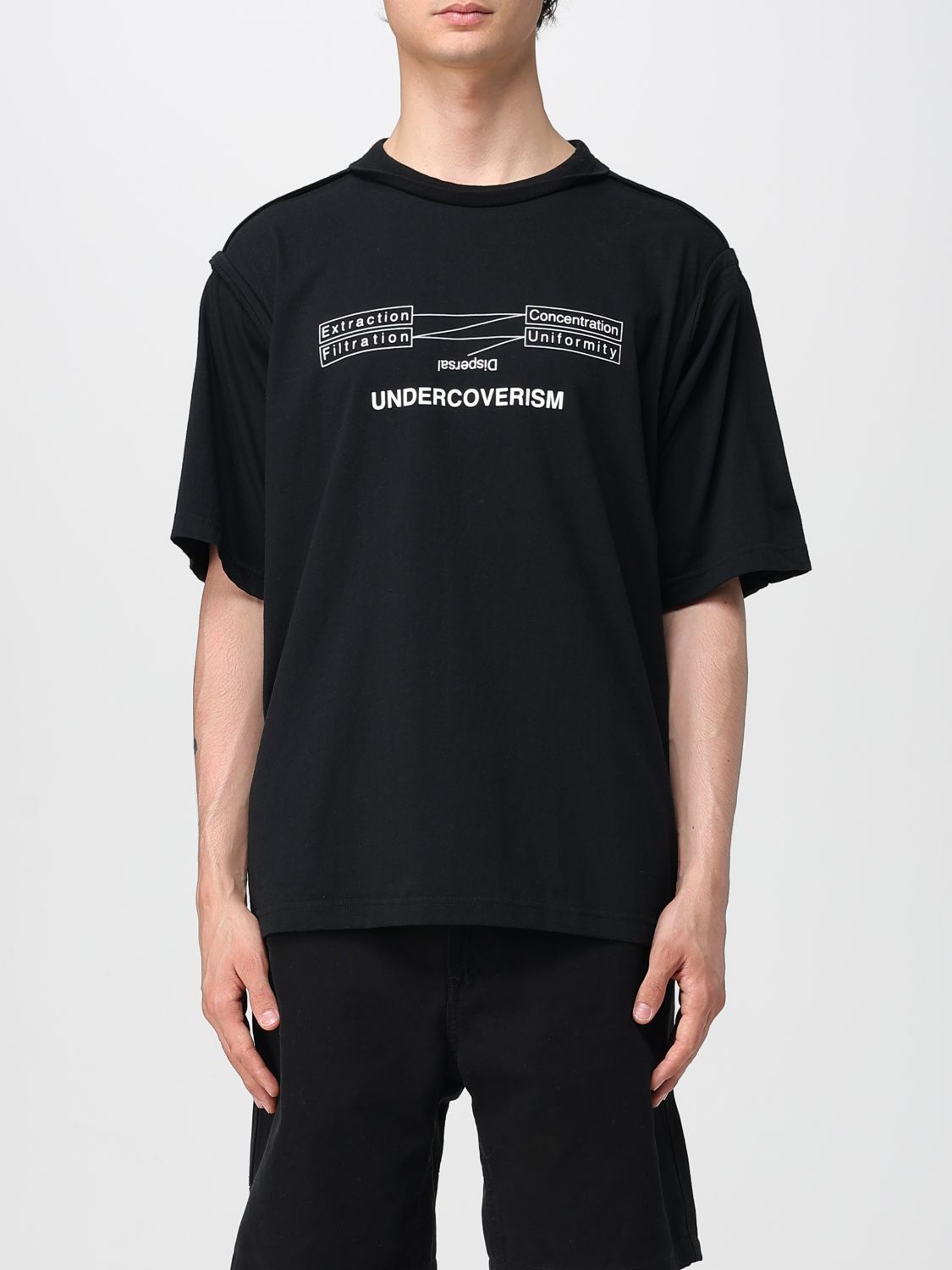 Tシャツ・カットソー UNDERCOVER Men T-shirt Black UP1E4808 BLACK