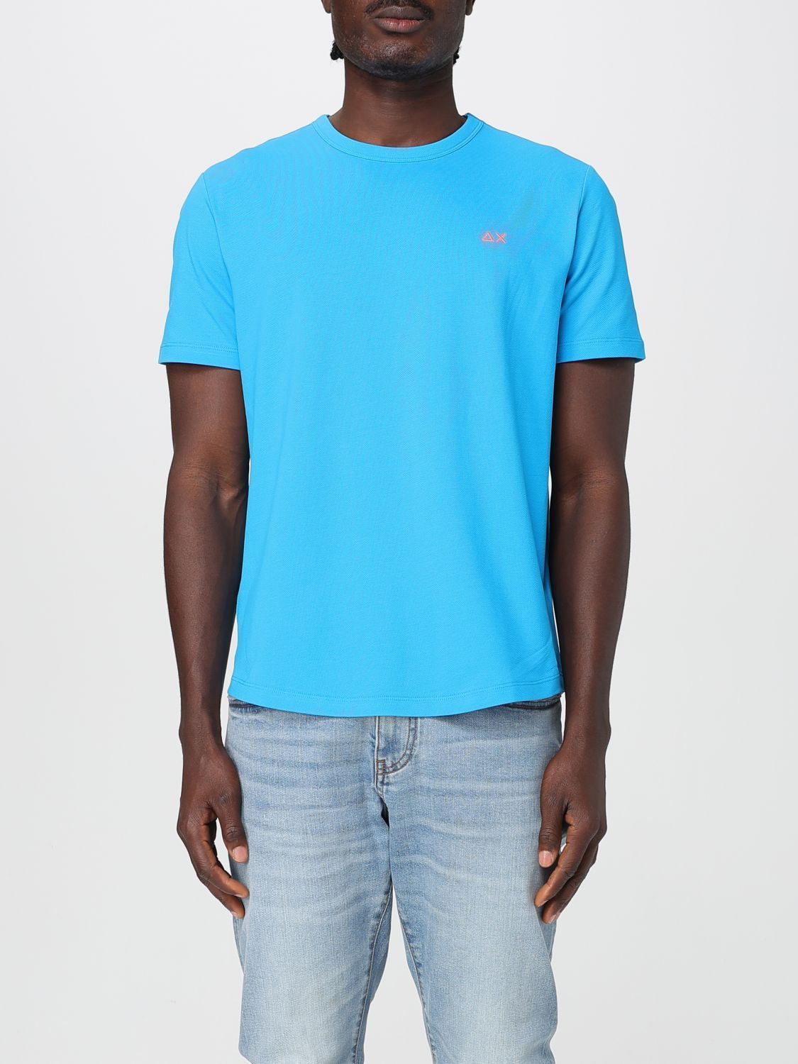 Tシャツ・カットソー SUN68 Men T-shirt Teal T35123 73