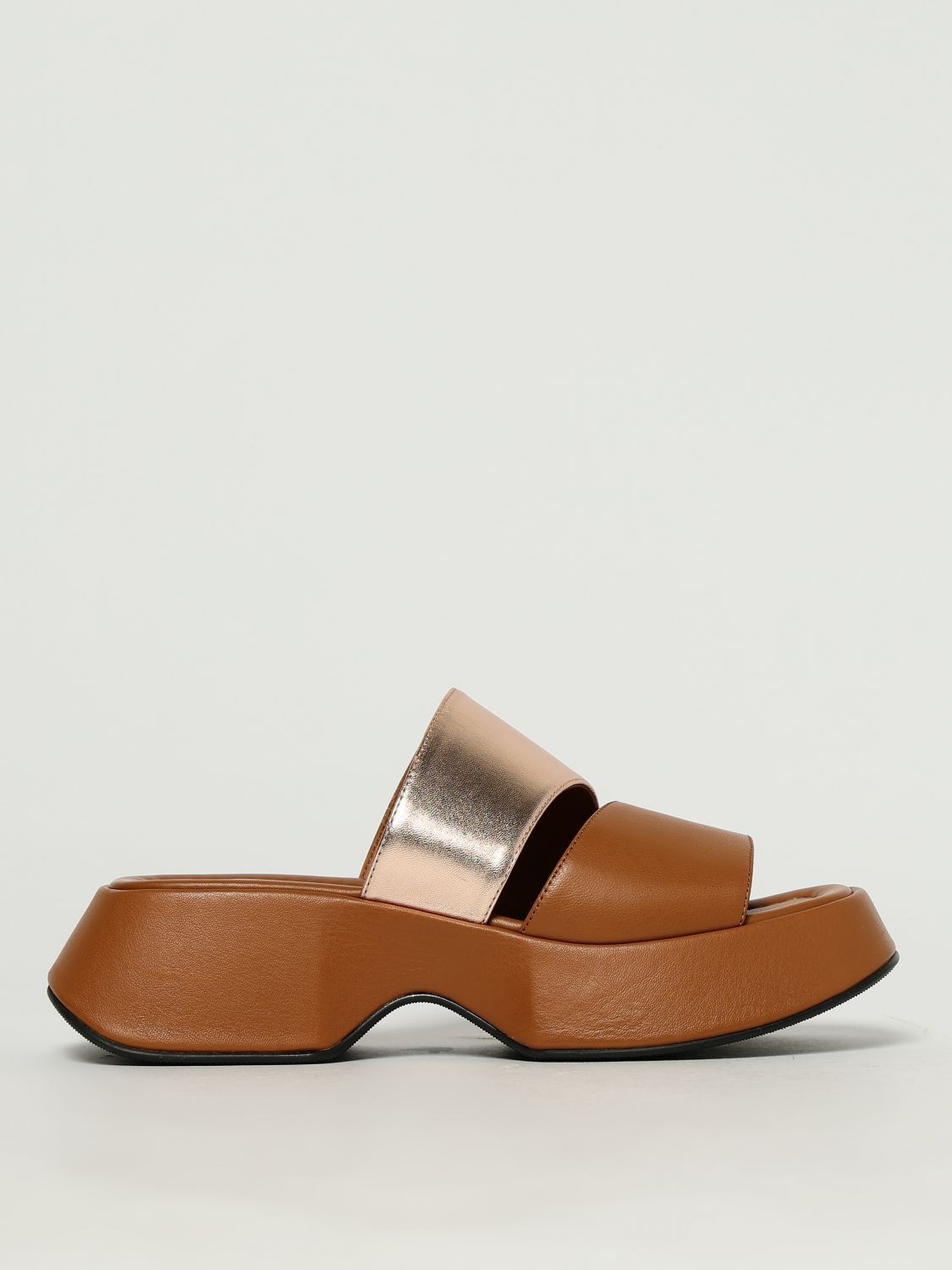 シューズ・サンダルその他 VIC MATIE Woman Flat sandals Brown 1G3250DE02BQHB S20