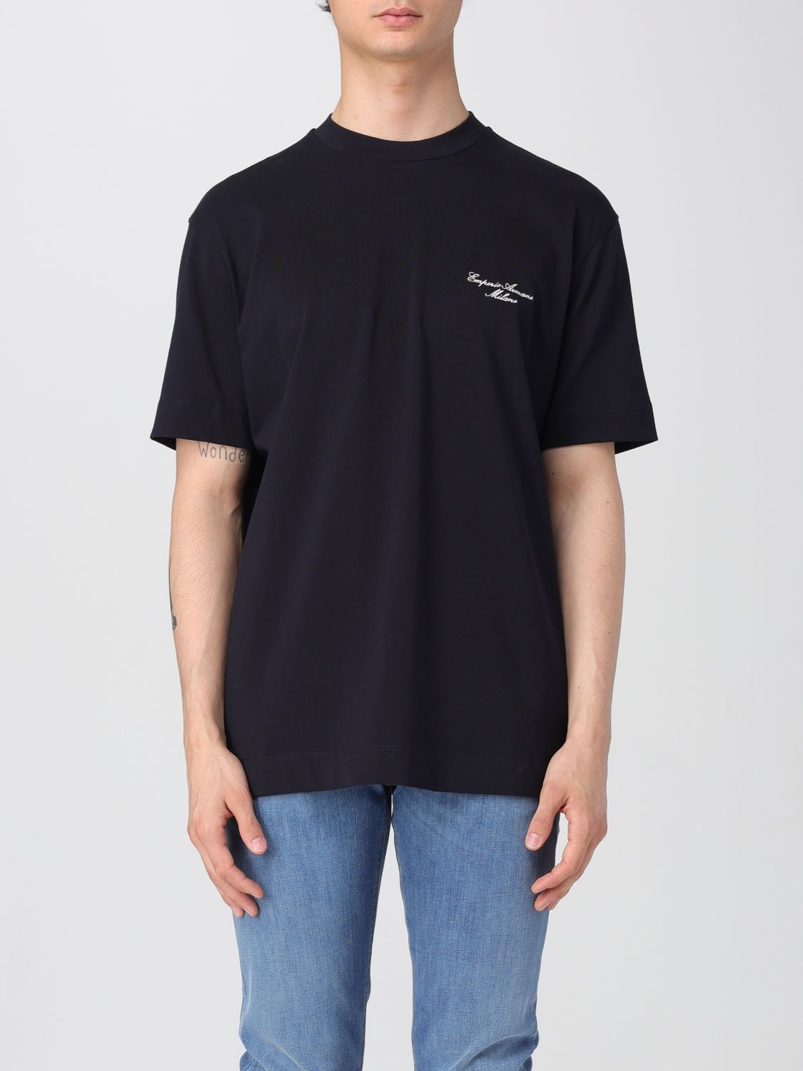 Tシャツ・カットソー EMPORIO ARMANI Men T-shirt Navy EM002660AF13715 UB118