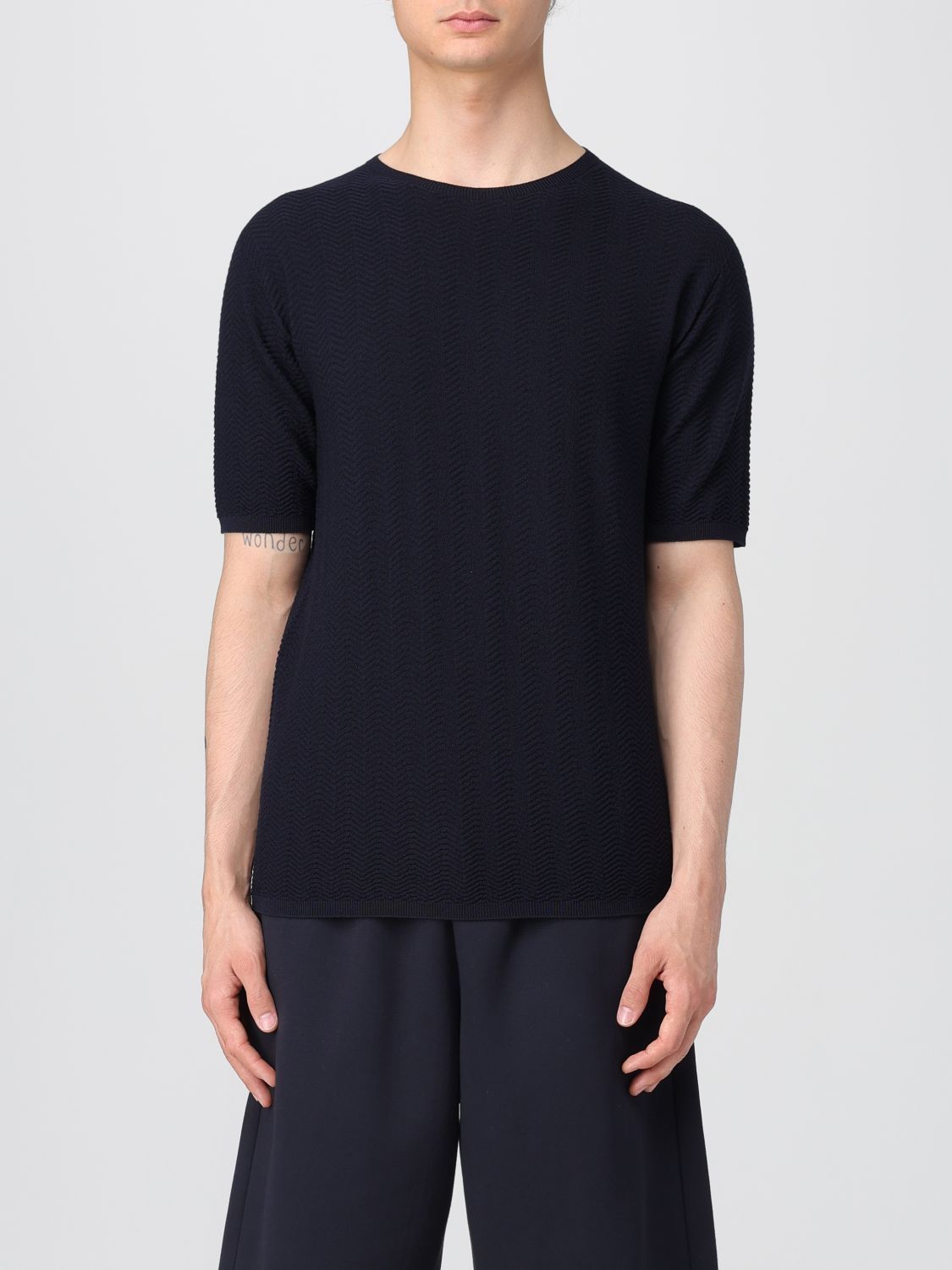 Tシャツ・カットソー GIORGIO ARMANI Men T-shirt Blue GM000981AF14552 UB102