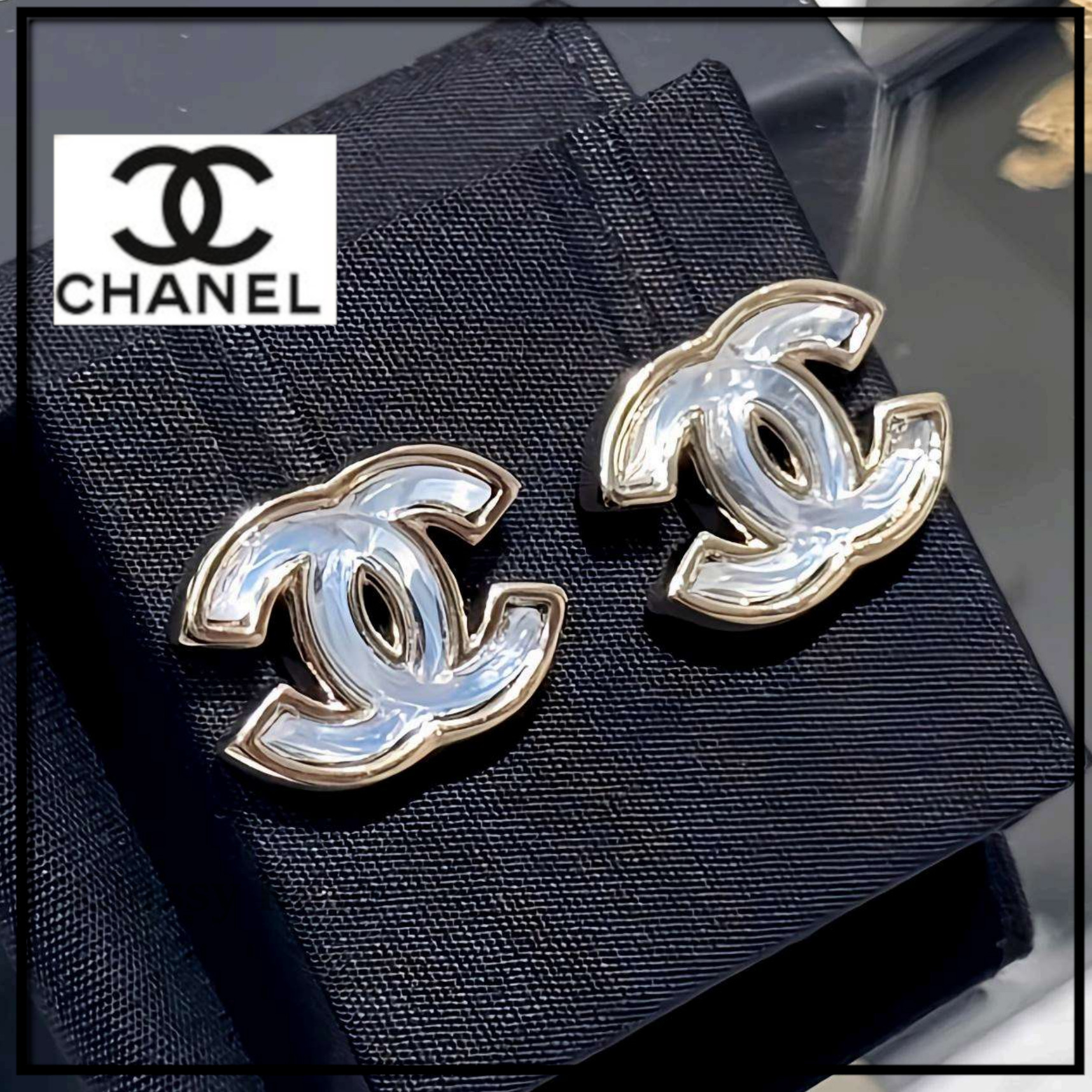 【クリアでオシャレ☆CHANEL】シャネル ピアス ロゴ