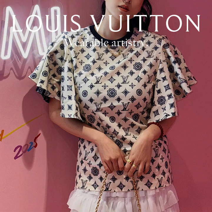 限定入荷の新作！【Louis Vuitton】チェーン付き半袖Tシャツ