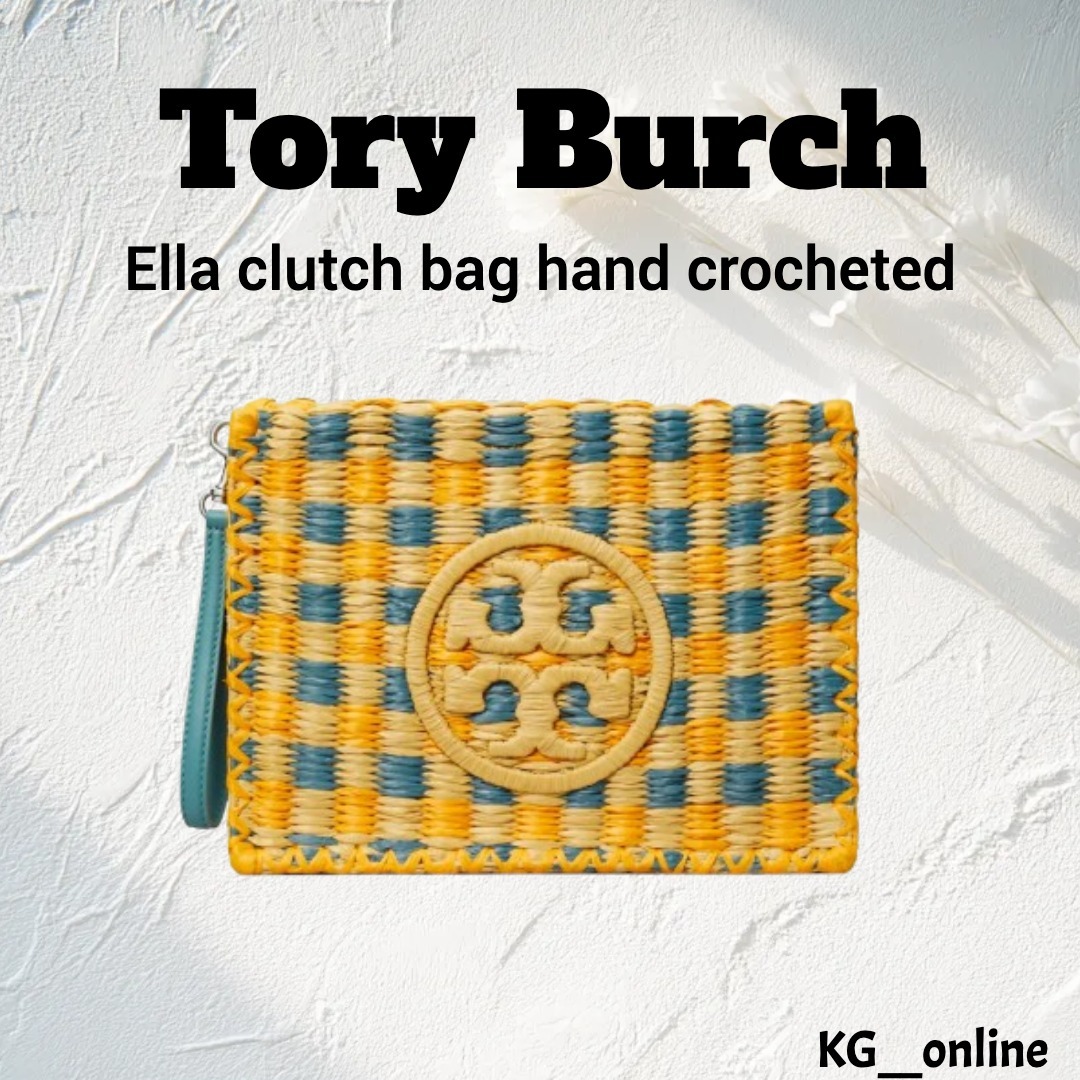 ハンドバッグ Tory Burch Ella clutch bag hand crocheted