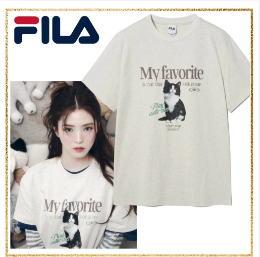 ♦FILA♦オーバーフィット CAT Tシャツ