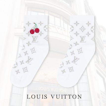 【LV×TM限定！チェリー】LOUIS VUITTON ソックス モノグラム LV × TM ソックス・モノグラム・チェリー S00｜ルイ・ヴィトン