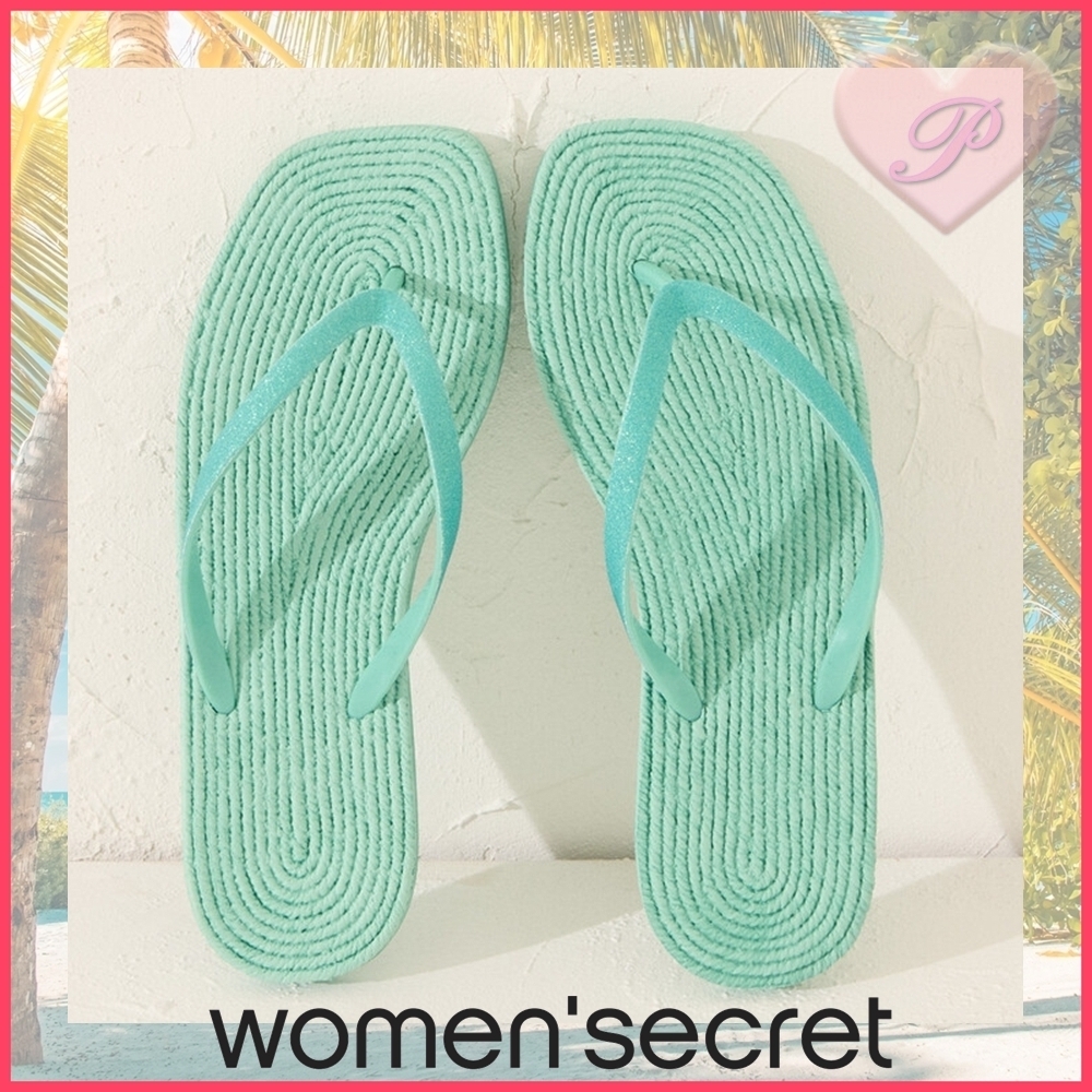 【Women'secret】エスパドリーユエフェクトビーチサンダル