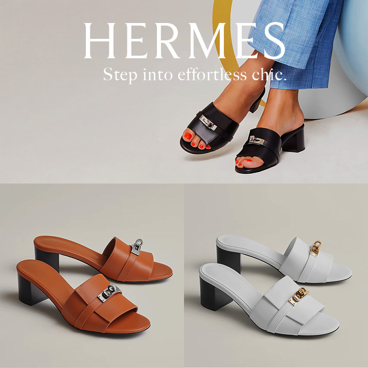 *完売続出の美脚ヒール*【HERMES】サンダル Gigi 50