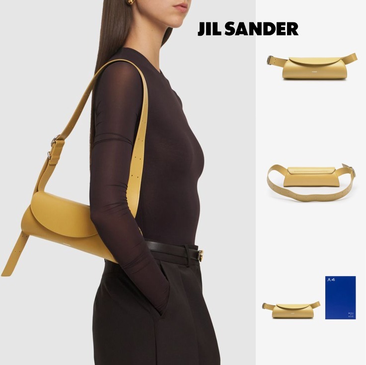★Jil Sander★ Small Cannolo Shoulder Bag Pale Yellow ★
