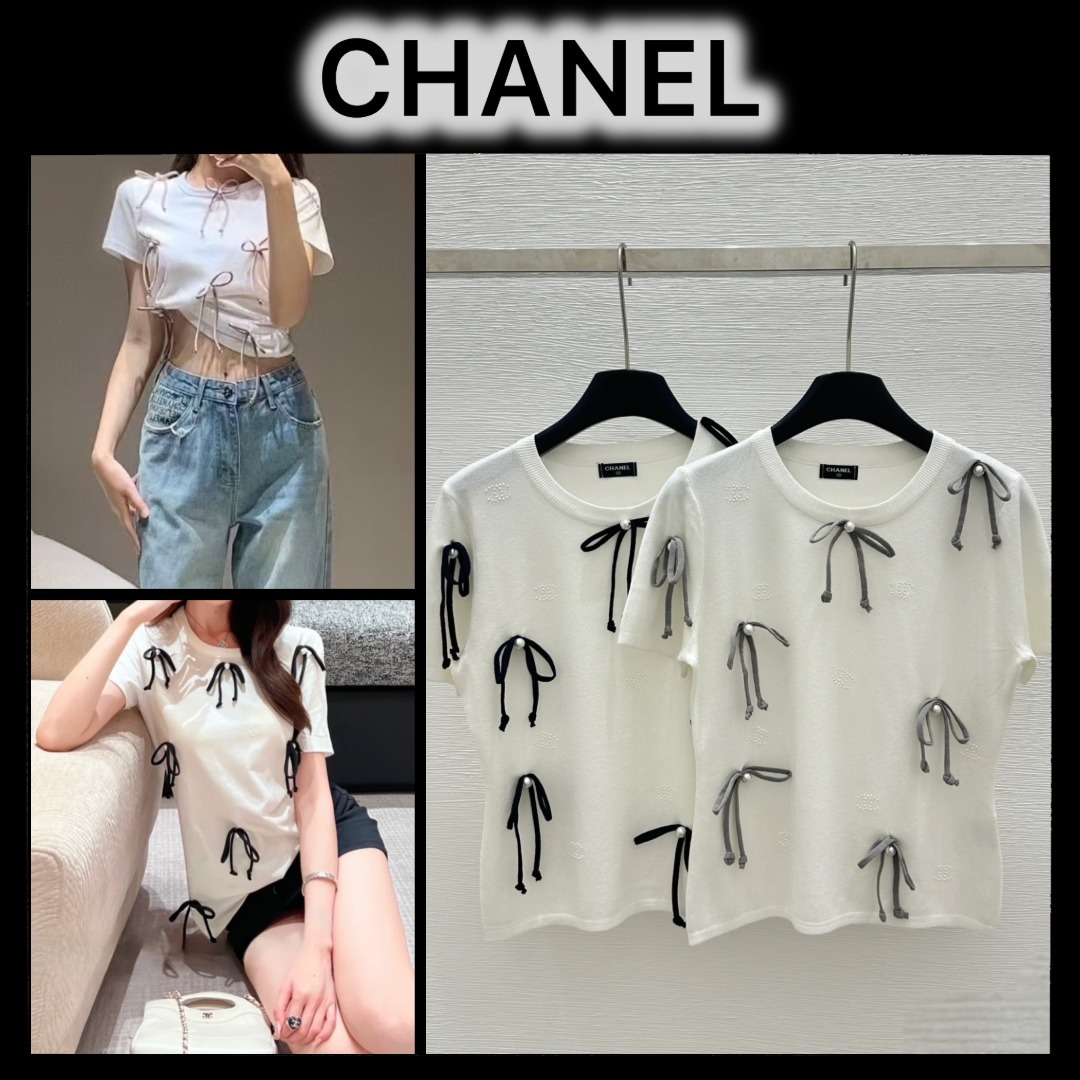 ★かわいいリボンがいっぱい★CHANEL Tシャツ