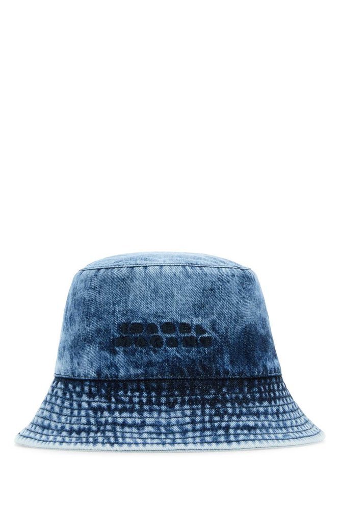 ISABEL MARANT ロゴ刺繍デニムバケットハット