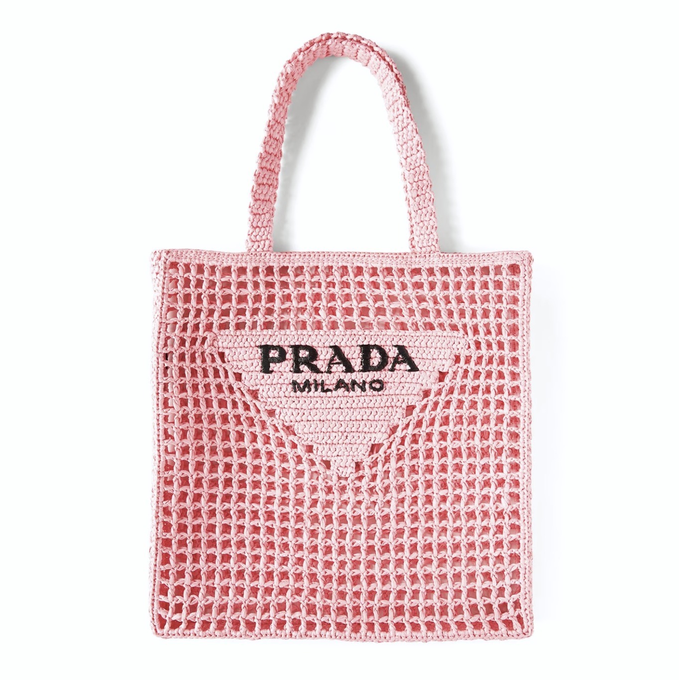 VIP価格◆PRADA◆プラダ ロゴ クロシェ トートバッグ