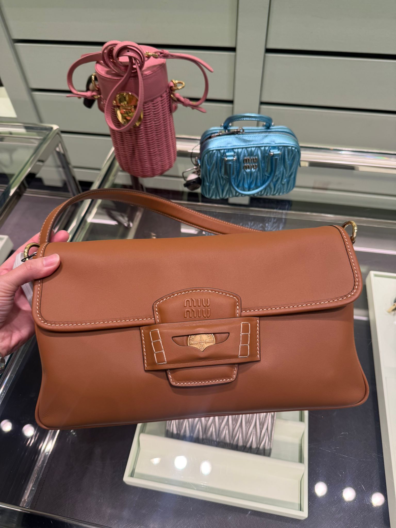 アウトレット特価【MIUMIU】PENNY レザー バック ★本物保証★