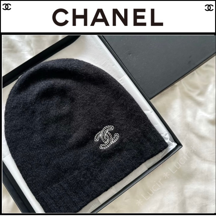 CHANELの輝きを添えて☆シャネル ニット キャップ